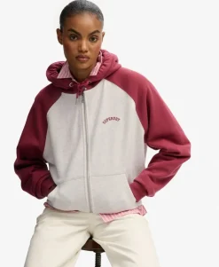 Essential Logo Raglan Zip Hoodie