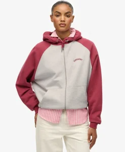 Essential Logo Raglan Zip Hoodie