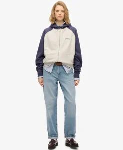 Essential Logo Raglan Zip Hoodie