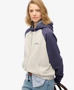 Essential Logo Raglan Zip Hoodie