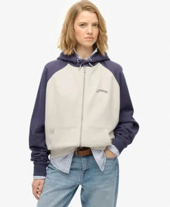 Essential Logo Raglan Zip Hoodie
