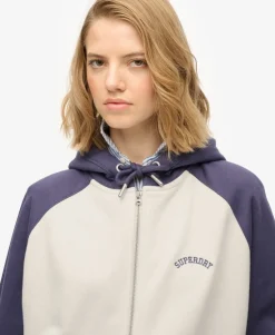 Essential Logo Raglan Zip Hoodie
