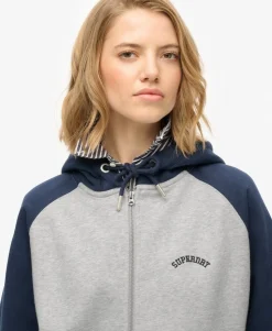 Essential Logo Raglan Zip Hoodie