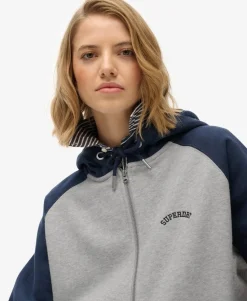 Essential Logo Raglan Zip Hoodie