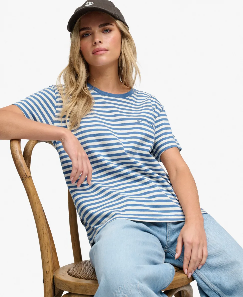 Essential Logo Striped Fitted T-Shirt
