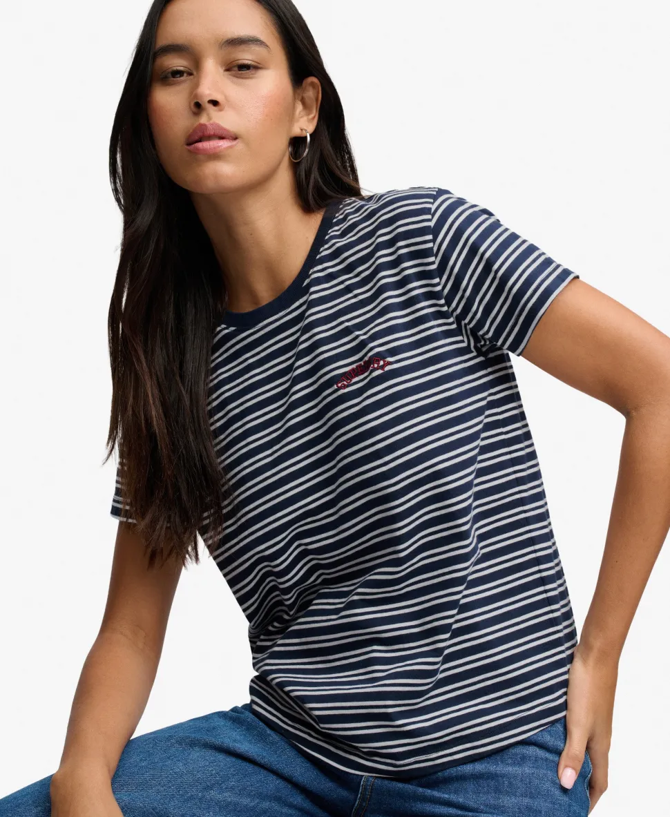 Essential Logo Striped Fitted T-Shirt