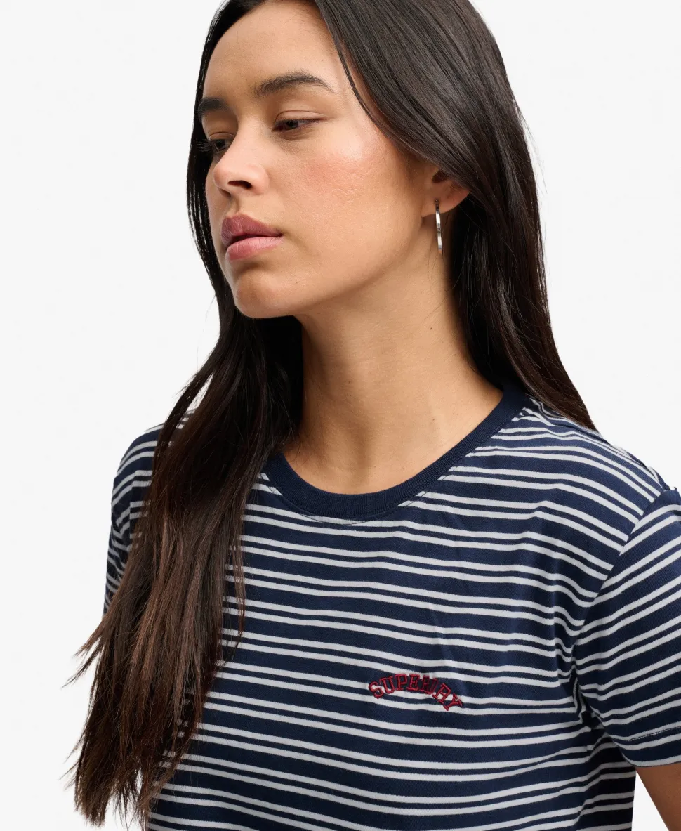 Essential Logo Striped Fitted T-Shirt