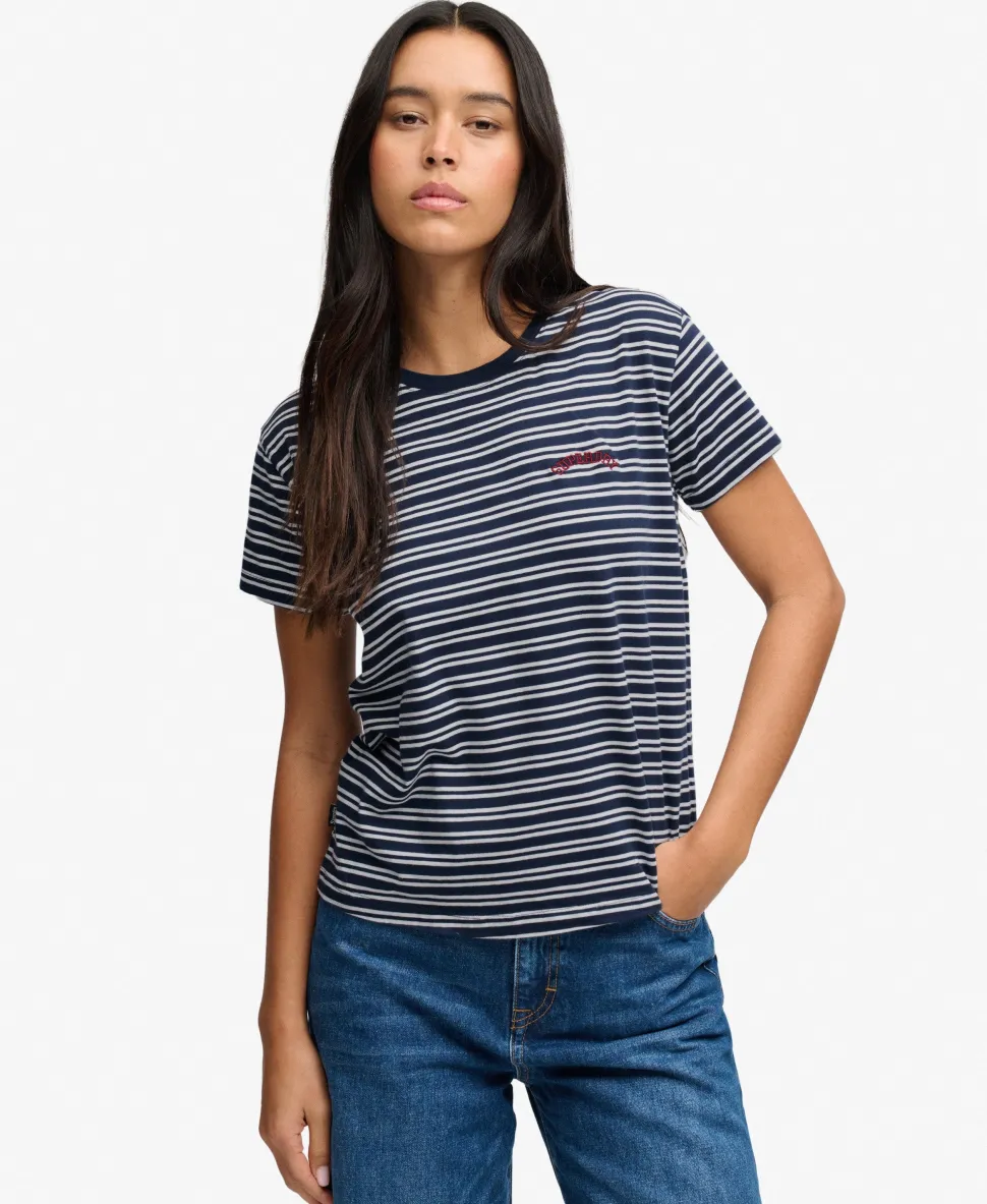 Essential Logo Striped Fitted T-Shirt