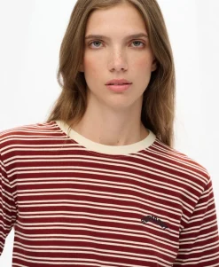 Essential Logo Stripe Long Sleeve Top