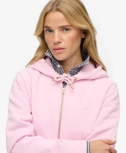 Essential Logo Zip Hoodie Half Brushed