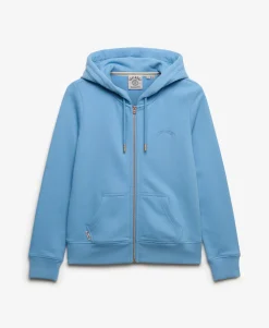 Essential Logo Zip Hoodie Half Brushed