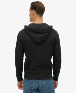 Essential Logo Zip Hoodie Half Brushed