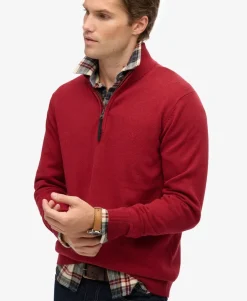 Essentials Cotton Half Zip Jumper