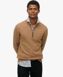 Essentials Cotton Half Zip Jumper