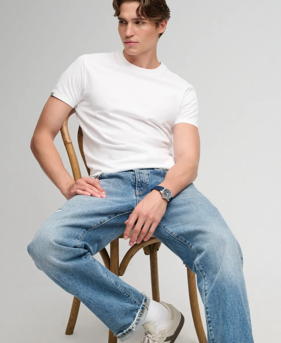 Essential Serif Logo Embroidered T-Shirt