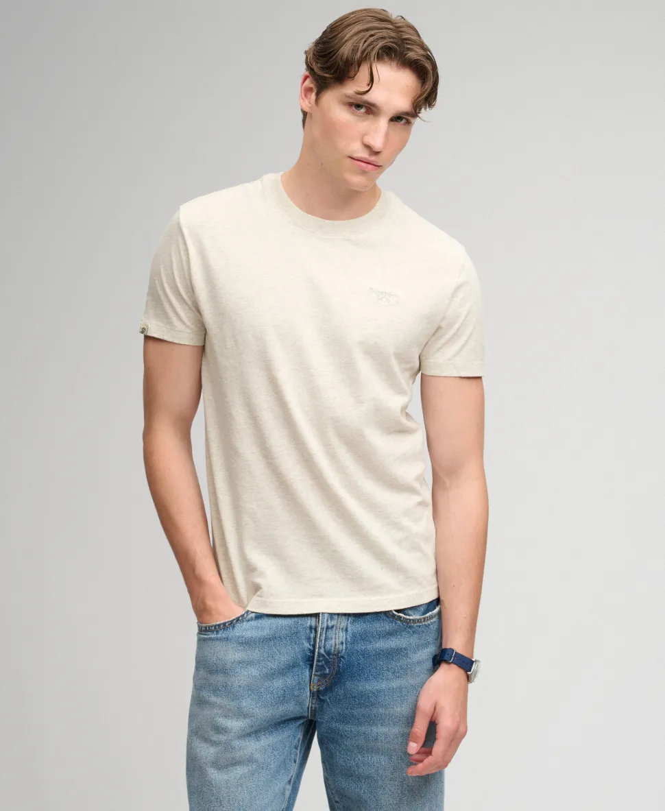 Essential Serif Logo Embroidered T-Shirt