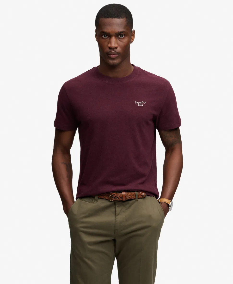Essential Serif Logo Embroidered T-Shirt