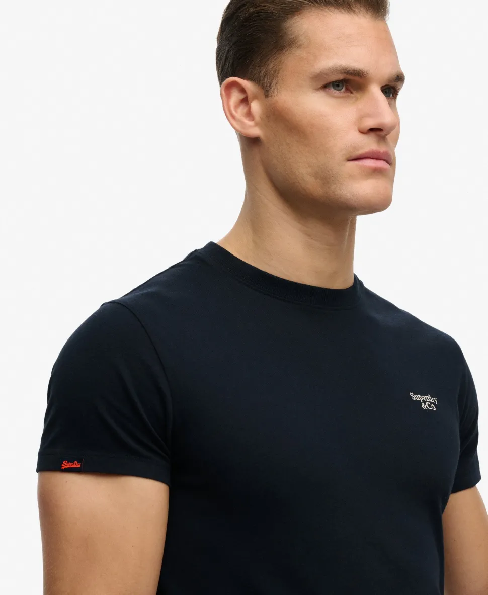 Essential Serif Logo Embroidered T-Shirt