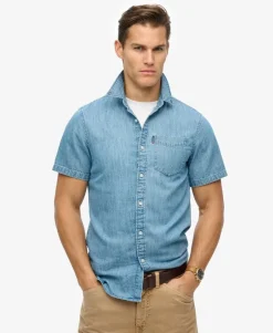 Essential Short Sleeve Denim Shirt