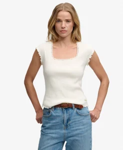 Essential Square Neck Short Sleeve T-Shirt