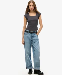 Essential Square Neck Short Sleeve T-Shirt