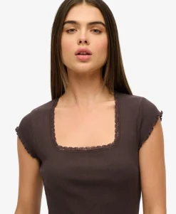 Essential Square Neck Short Sleeve T-Shirt