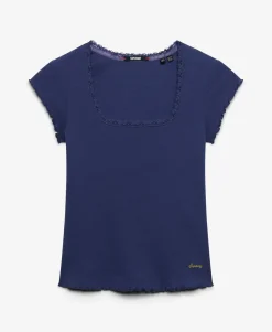 Essential Square Neck Short Sleeve T-Shirt