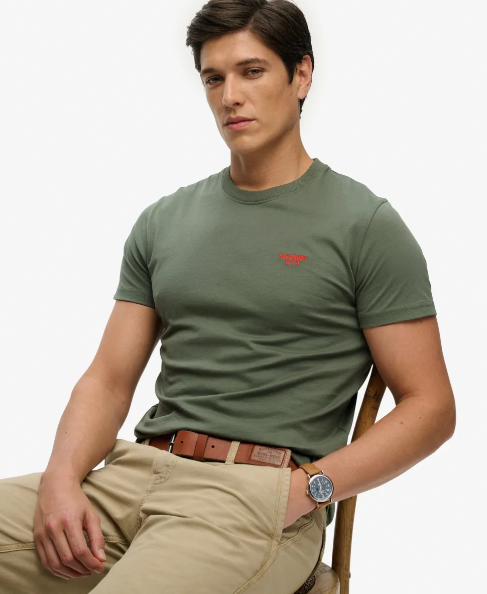 Essential Stacked Logo Embroidered T-shirt