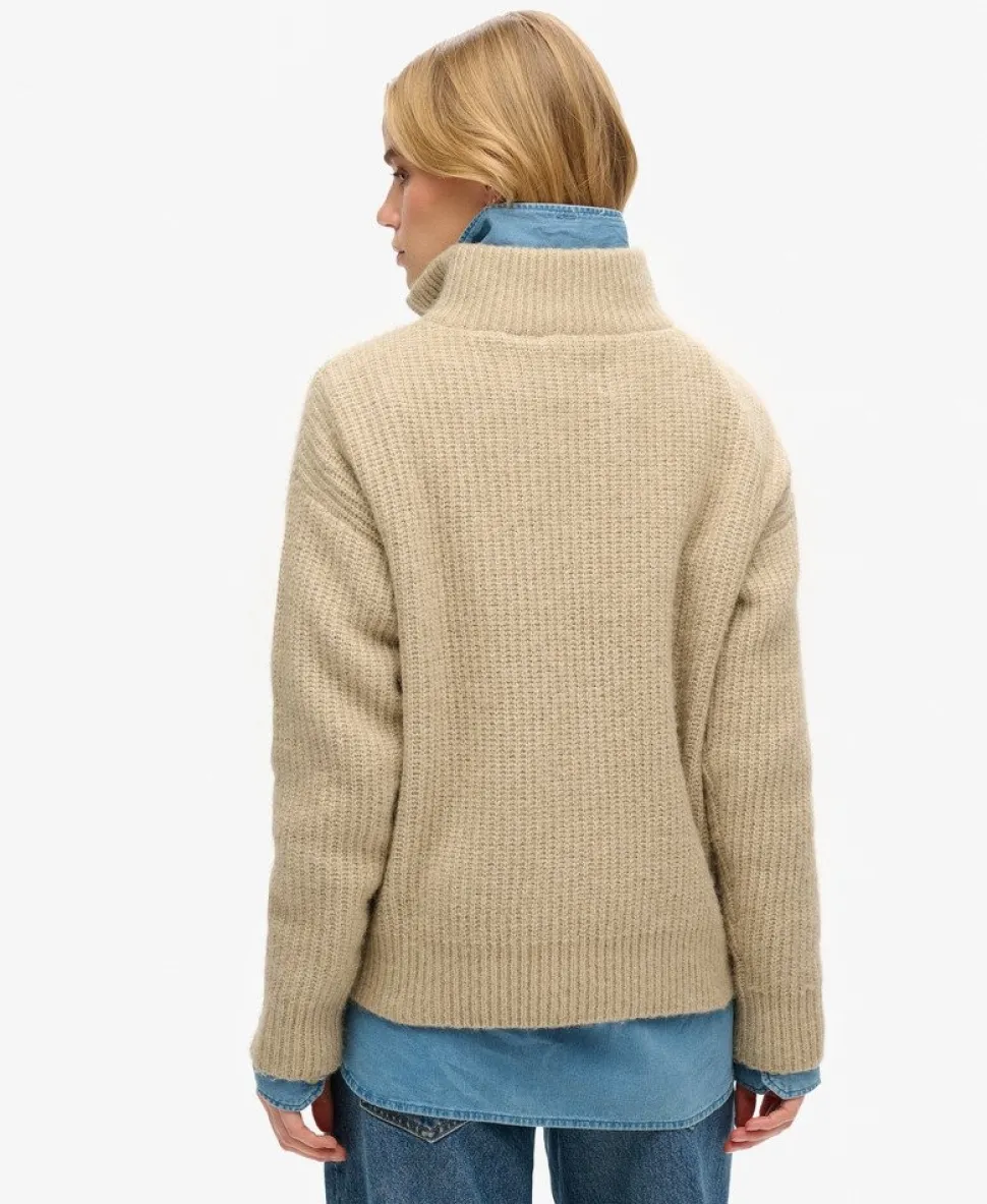 Essential Zip Neck Jumper