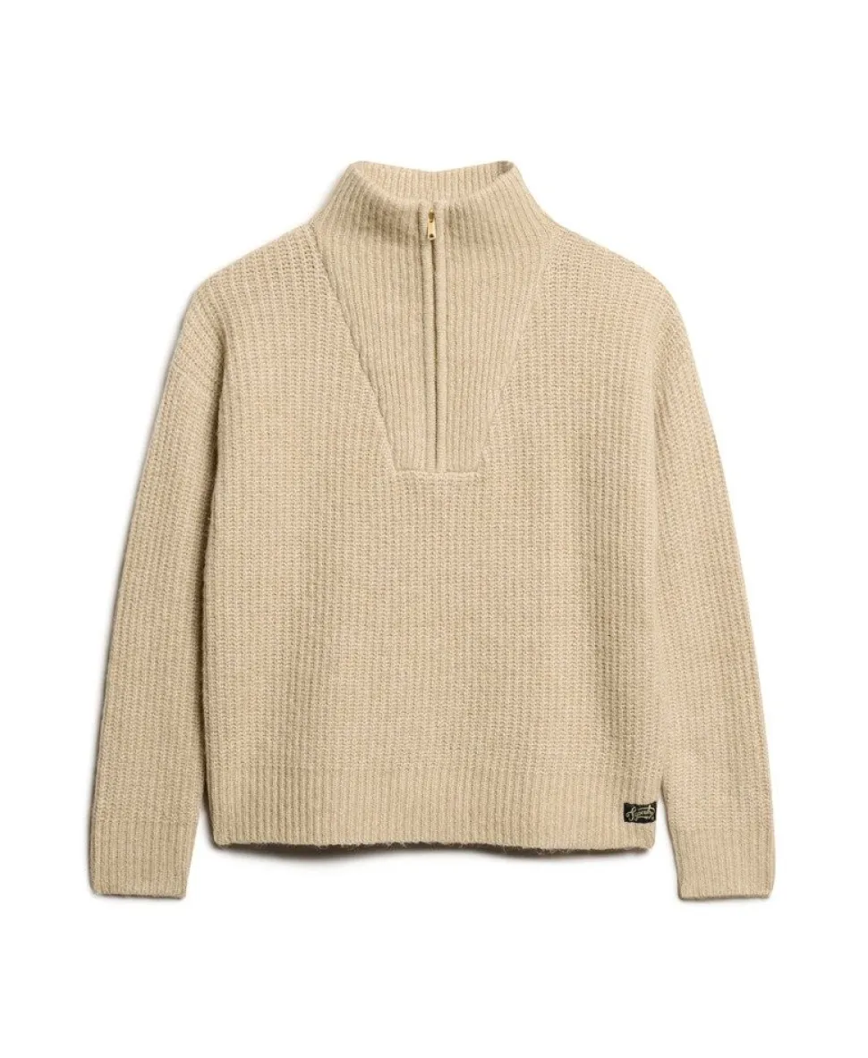 Essential Zip Neck Jumper