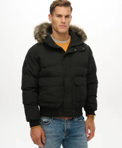 Everest Hooded Puffer Bomber Jacket