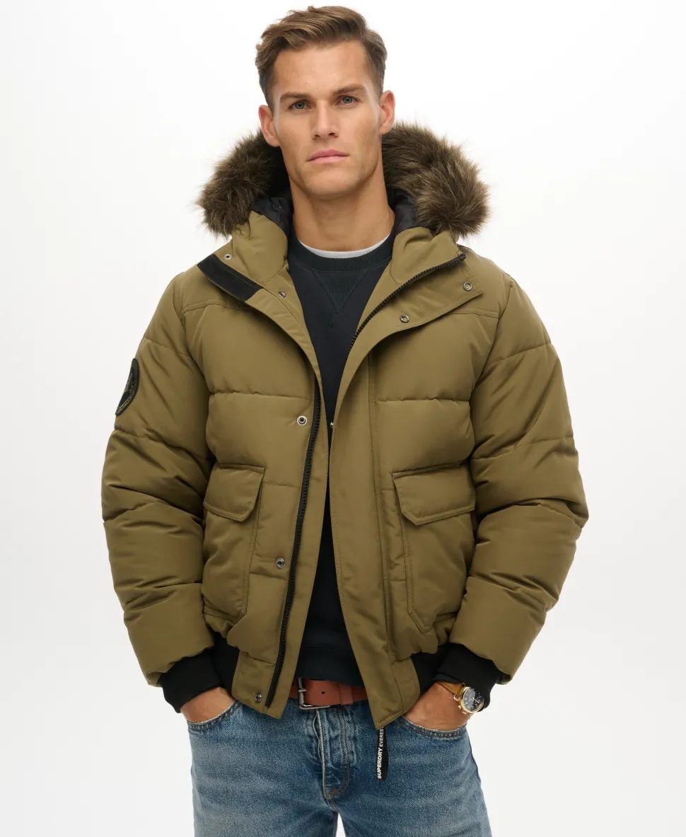 Everest Hooded Puffer Bomber Jacket