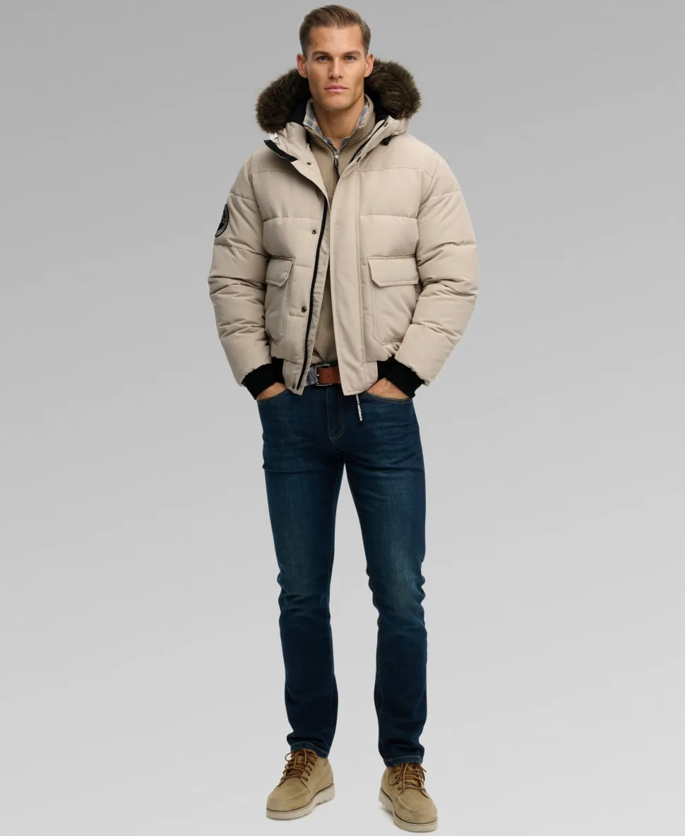 Everest Hooded Puffer Bomber Jacket