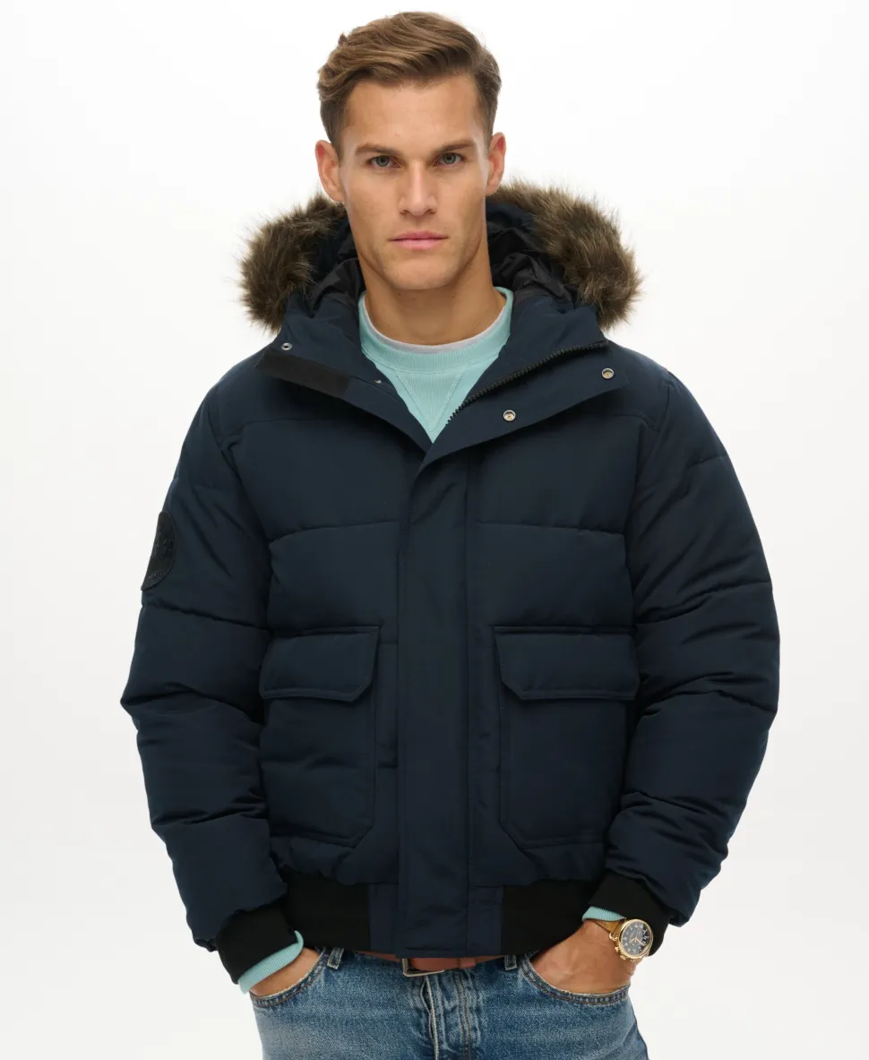 Everest Hooded Puffer Bomber Jacket