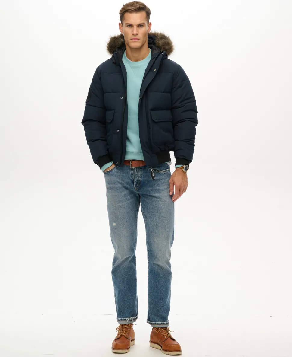 Everest Hooded Puffer Bomber Jacket