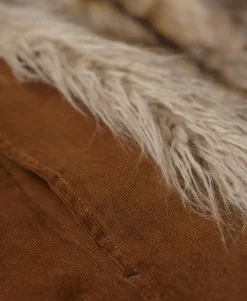 Faux Fur Lined Afghan Coat