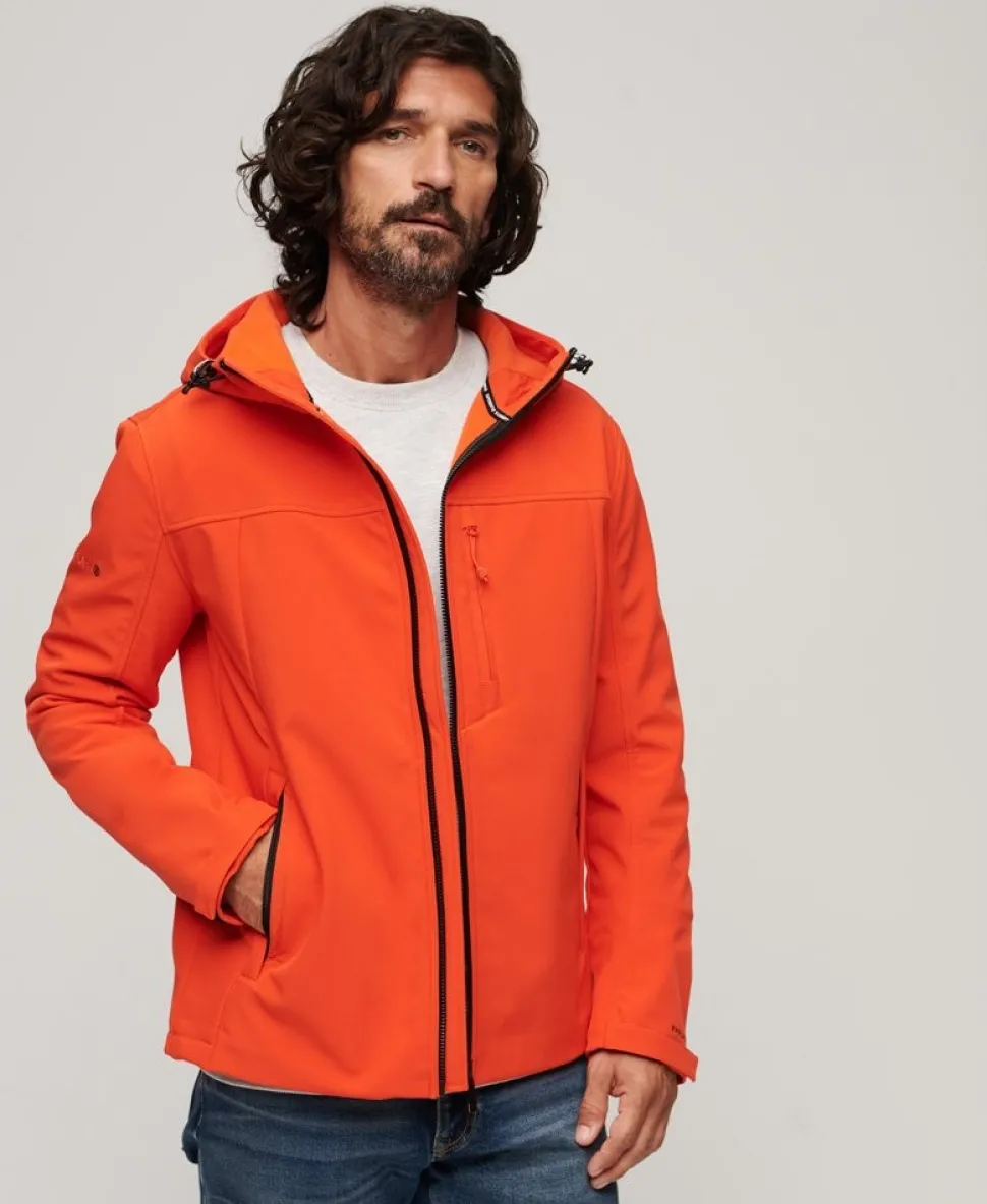 Fleece Lined Softshell Hooded Jacket