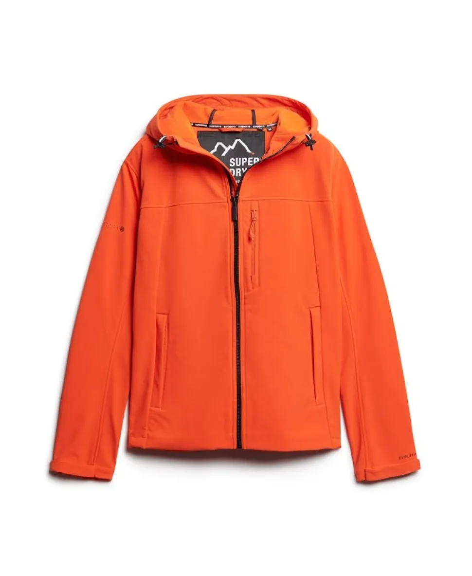Fleece Lined Softshell Hooded Jacket
