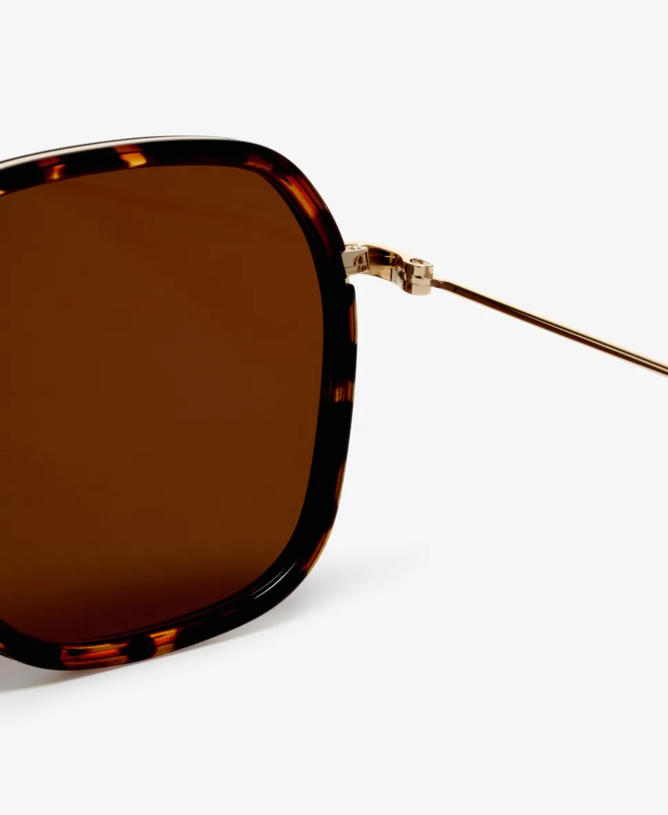 Framed Metal Square Sunglasses