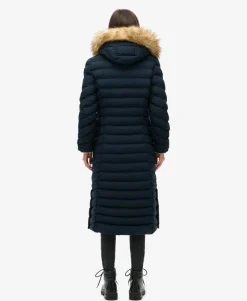 Fuji Faux Fur Hooded Longline Jacket