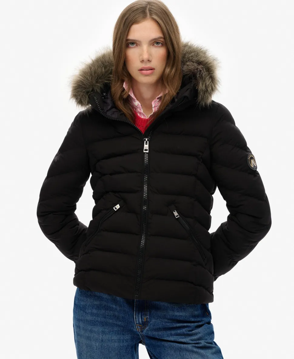 Fuji Faux Fur Hood Padded Jacket