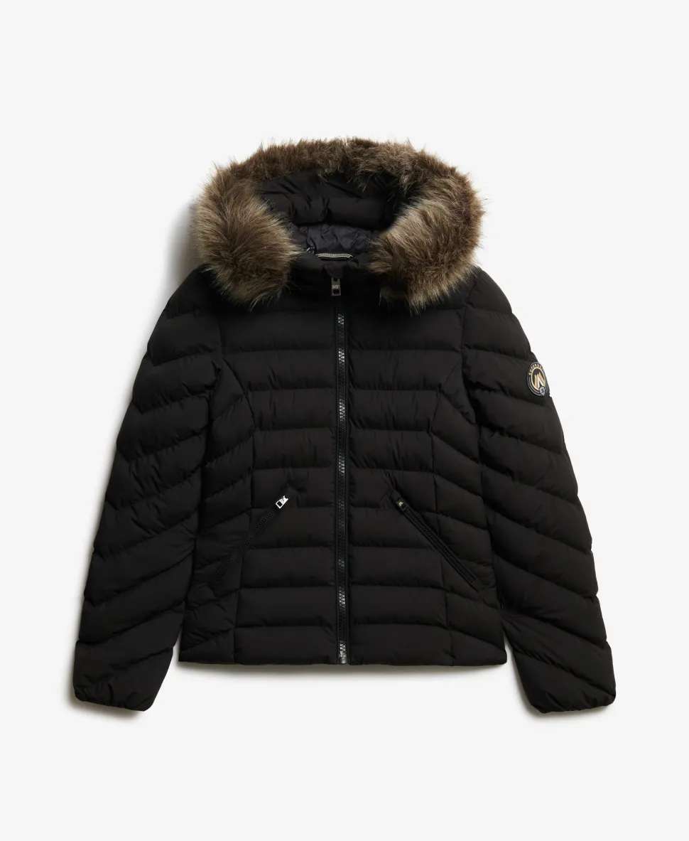 Fuji Faux Fur Hood Padded Jacket