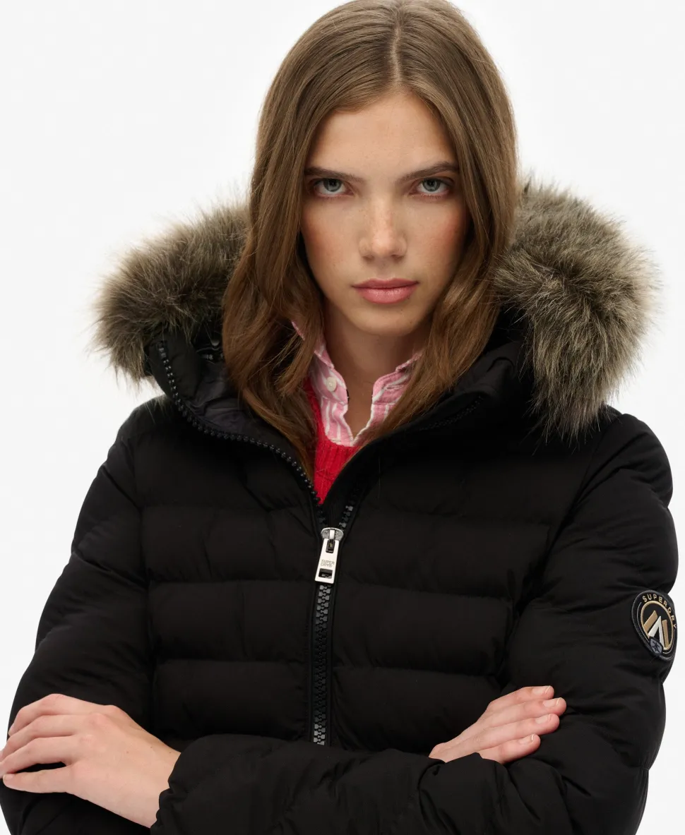 Fuji Faux Fur Hood Padded Jacket