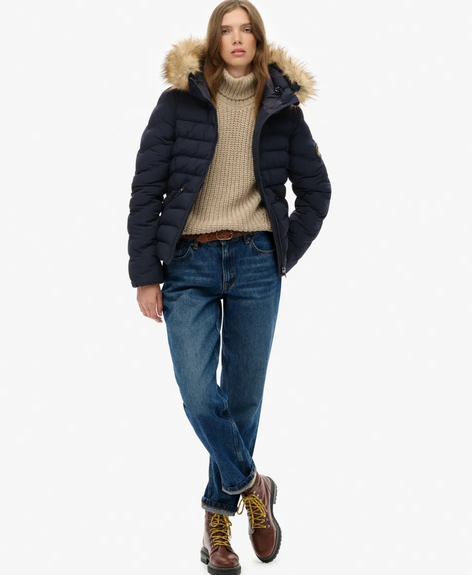 Fuji Faux Fur Hood Padded Jacket