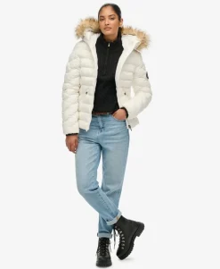 Fuji Faux Fur Hood Padded Jacket