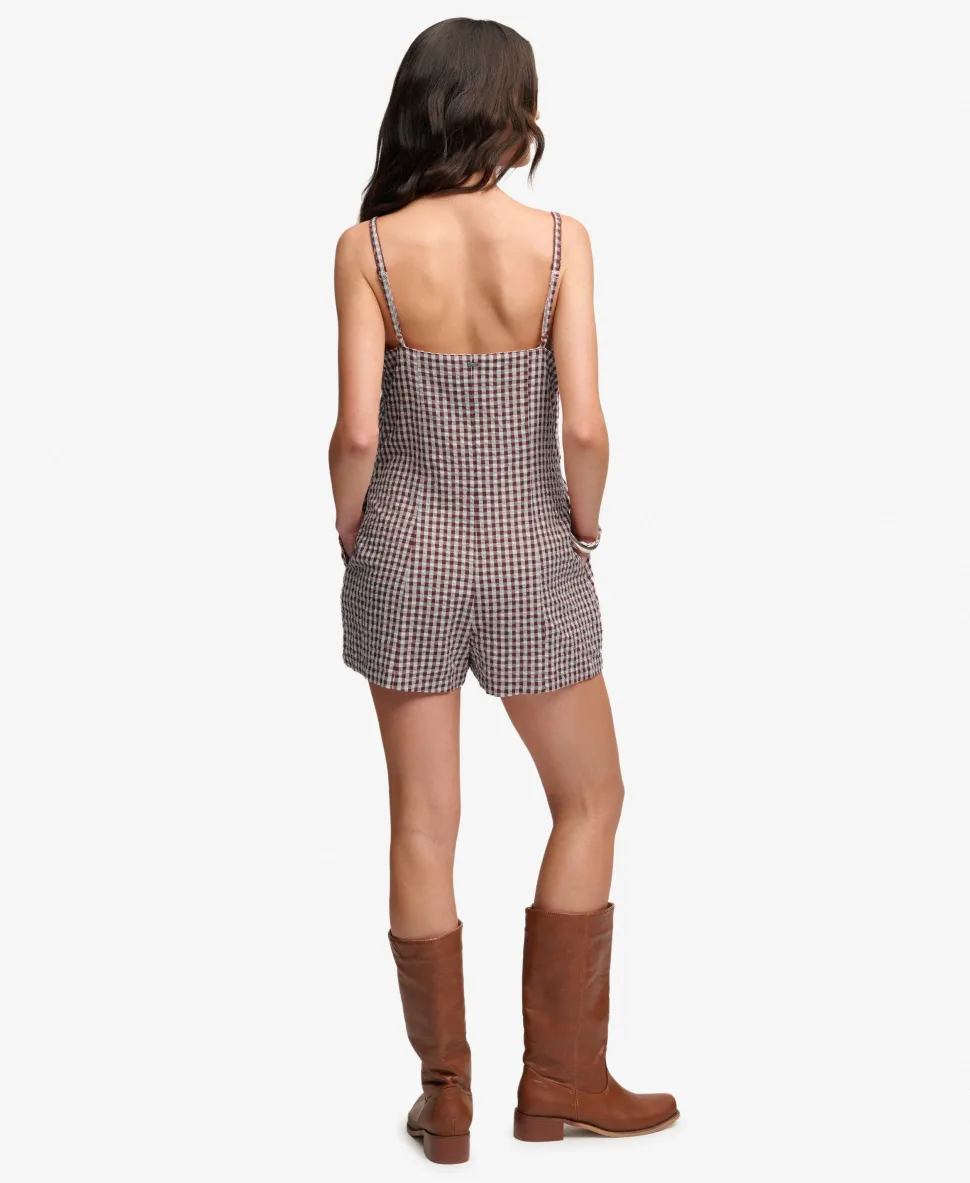 Gingham Cami Playsuit