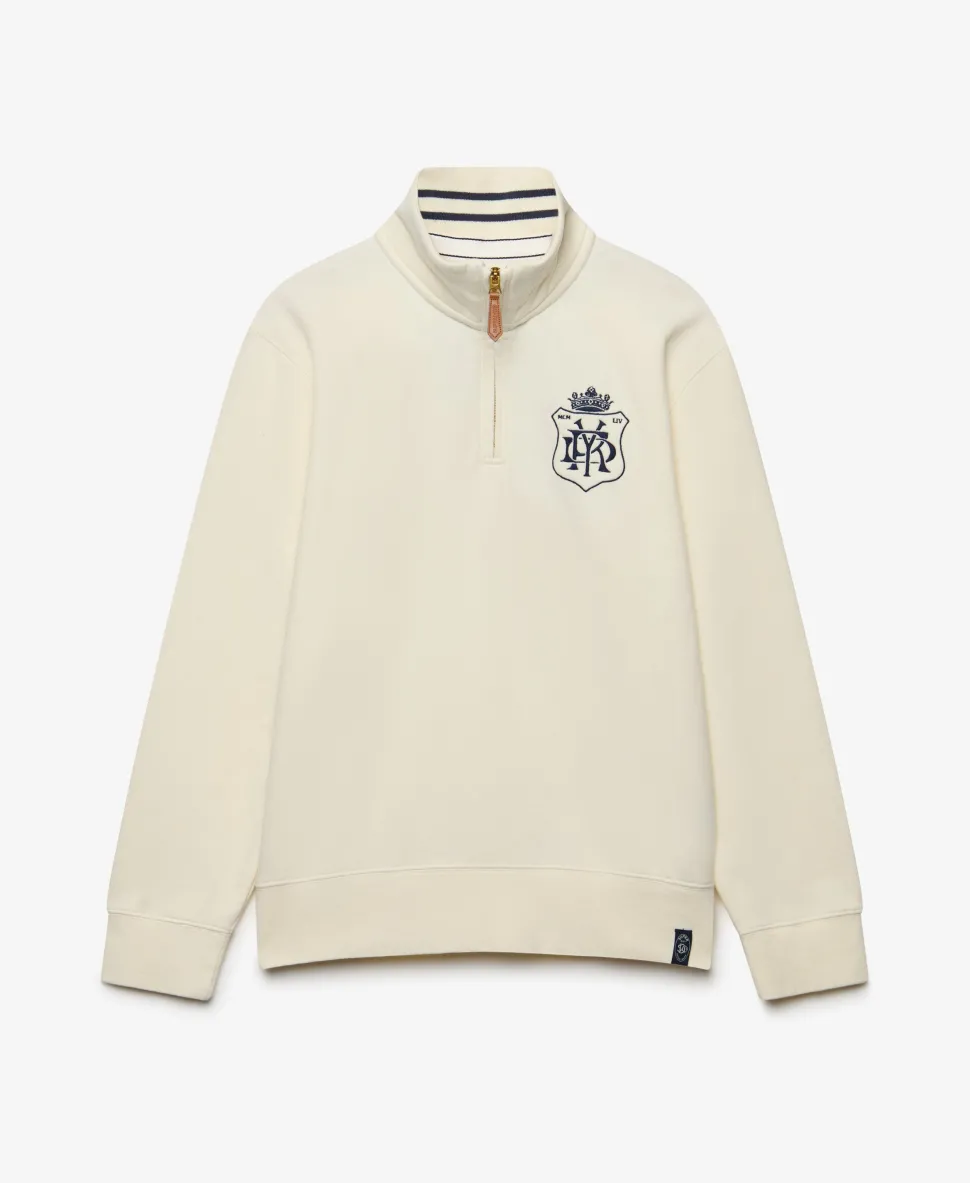 Gothic Varsity Half Zip Sweatshirt