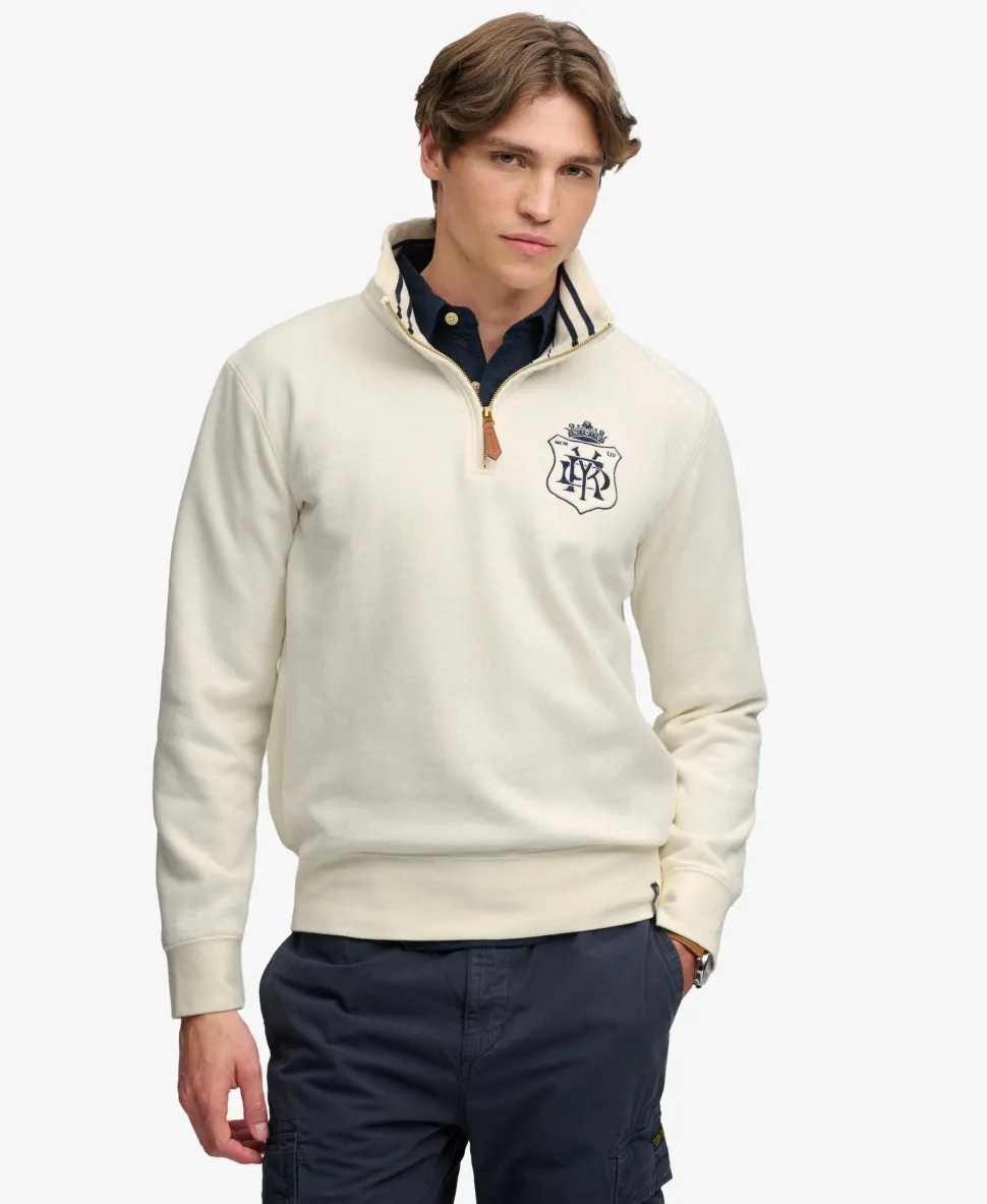 Gothic Varsity Half Zip Sweatshirt