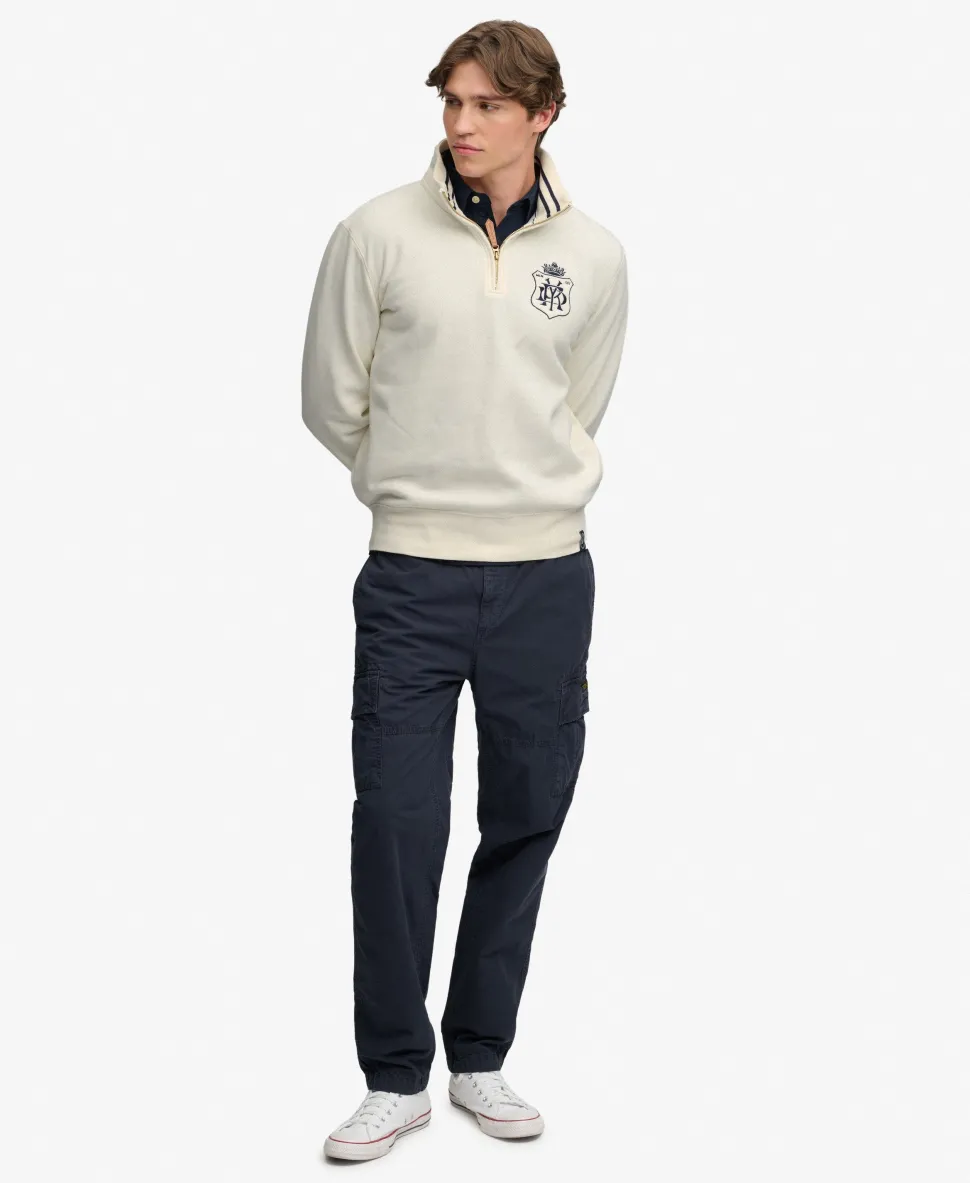 Gothic Varsity Half Zip Sweatshirt