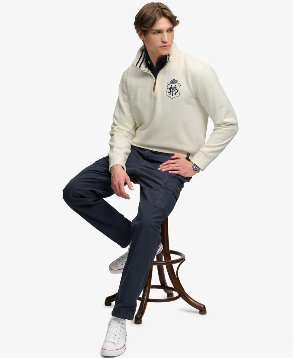 Gothic Varsity Half Zip Sweatshirt